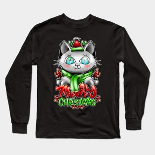 Christmas cat Long Sleeve T-Shirt